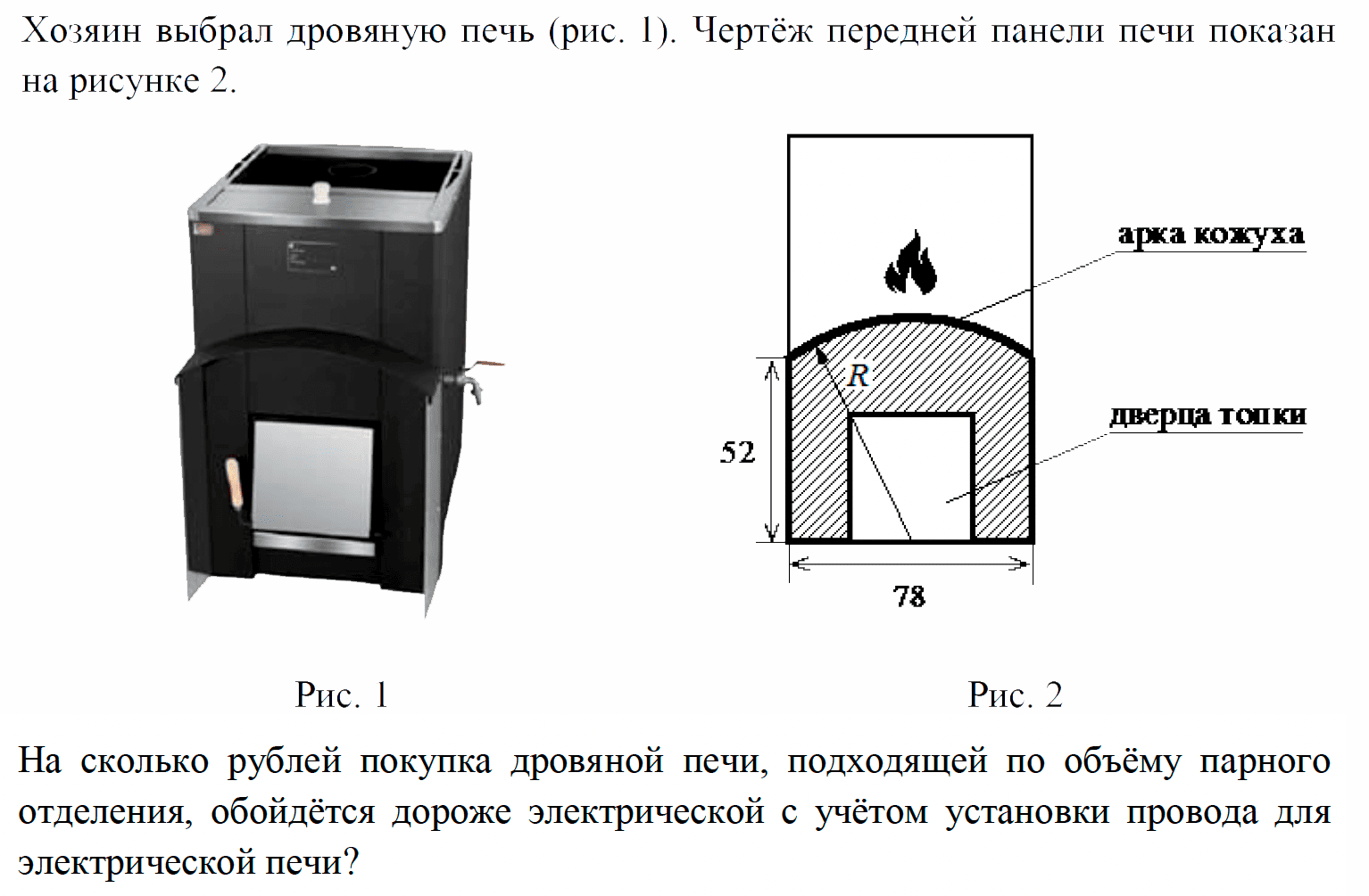 Печь снабжен. Хозяин выбрал дровяную печь чертеж печи показан на рисунке 1. Парное отделение в печи. Печь для бани задания ОГЭ.